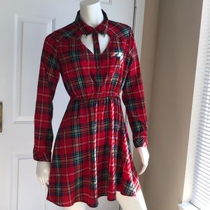 🌺Red Plaid Romeo & Juliet Couture Dress
